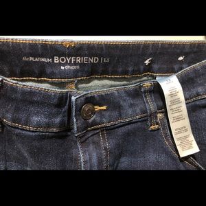 Ankle length dark wash jeans. New without tags.